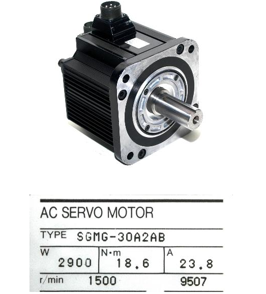 Moteur servo industriel Yaskawa N. 18,6 électrique m SGMG-30A2AB 23,8 ampère 1500 t/mn 0
