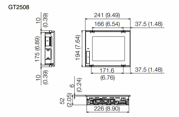 8,4" interface de machine humaine de SVGA 100-240Vac GT2508-VTBA Mitsubishi 0