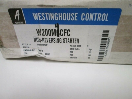 W200M4CFC WESTINGHOUSE Démarreur non inversé Avantage 3 pôle 600V 50/60 Hz 120 Volts