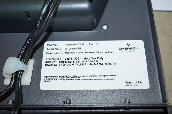 Emerson VNSA16-ICOM 100-240VAC MONOPHASE ETHERNET 16 PORTS TYPE 1 BOÎTIER