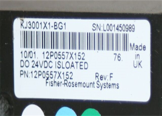 Emerson DeltaV DELTAV KJ3001X1-BG1, VE4002S1T1, 12P0557X152 DO, 8 canaux, 24 VDC, module d'entrée numérique à carte isolée