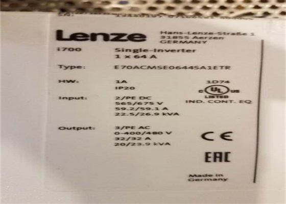 Lenze E70ACMSE0644SA1ETR SERVO-INVERSEUR I700 ENVIRONNEMENT STANDARD