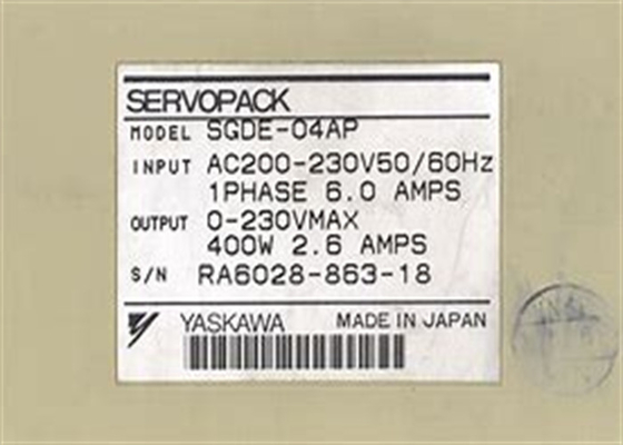 Brand New Yaskawa AC Servo Amplifier 400W SGDE-04AP In Box Original
