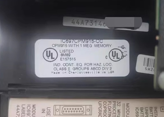 GE Fanuc IC697CPM915 Unité centrale de traitement 64 MHz 32 bits flottants Série 90-70