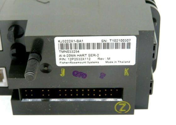 KJ3222X1-BA1 Rosemount Emerson Module d'alimentation électrique redondant 8PT Entrée HART analogique