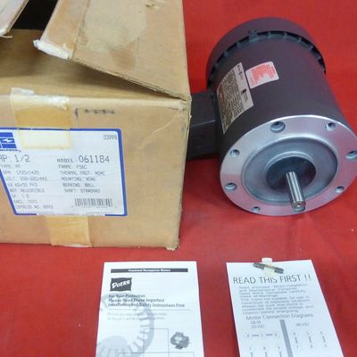 Moteur électrique EMERSON 8773 1HP 2HP 1725RPM 1425RPM Cadre 56C Taille