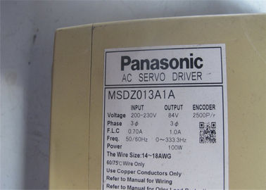 Panasonic  200-230V   servo drive 1.0A   one year  warranty 100W  MSDZ013A1A