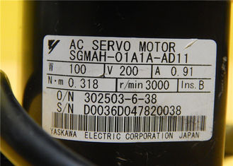 Moteur servo ÉLECTRIQUE industriel 3000r/min SGMAH-01A1A-AD11 à C.A. 0.91A de YASKAWA