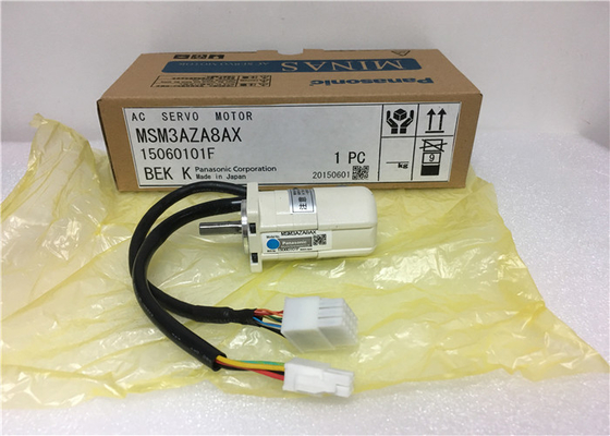 Industrial AC Servo Motor MSM3AZA8AX 106V 3000RPM Panasonic 0.4KW,2.5A 200Hz,116V
