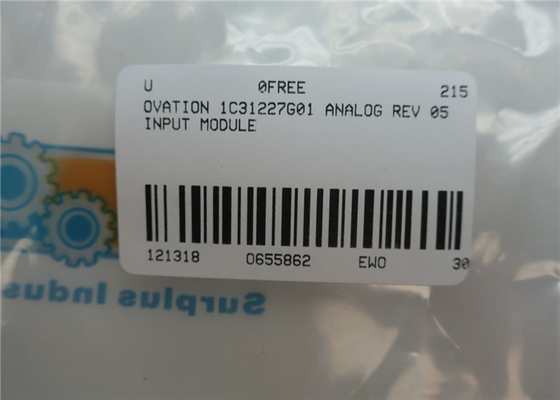 Emerson  Westinghouse 1C31227G01  PLC Input  Module  analog input output module