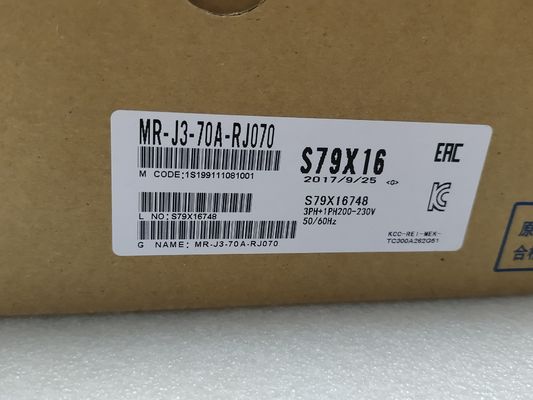 Mitsubishi A C Drive Motor Drive MR-J3-70A-RJ070 3ph+1ph200-230V 50/60HZ 2kg 750KW