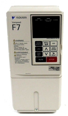 YASKAWA CIMR-F7U43P71F DRIVE 380-480VAC 5HP 7.6AMP 3PHASE NEMA 1 ENCLOSURE