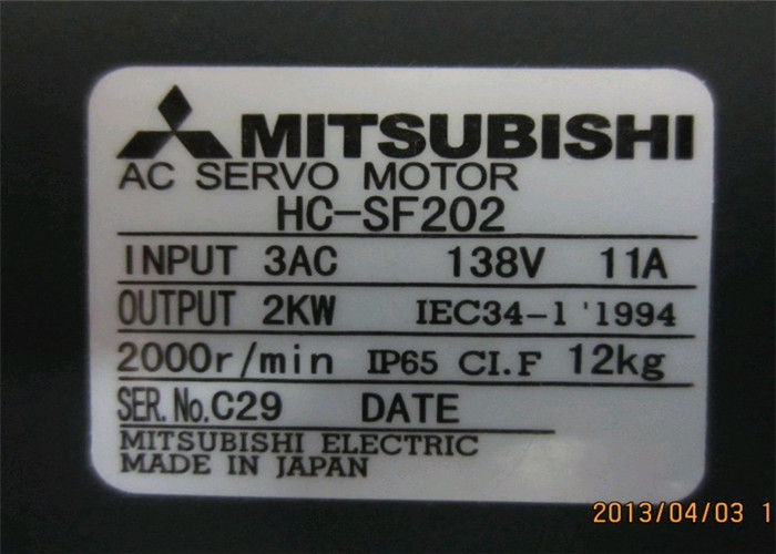 HC-SF202 2KW Mitsubishi Servo-moteur industriel HC SÉRIE 200-230VAC Triphasé