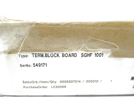 ABB SGHF-1001 TERMINAL BLOCK BOARD PC Board PLC 100% New Original