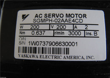 SGMPH 02AAE4CD 200w Servo Motor , Servo Stepper Motor 5000 IPS  5.63 Lbs - In