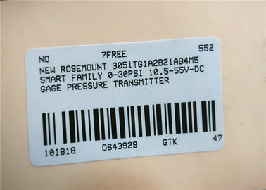 Rosemount 3051TG In-Line Pressure Transmitter 3051TG1A2C21AB4M5 -14.7 to 30PSI
