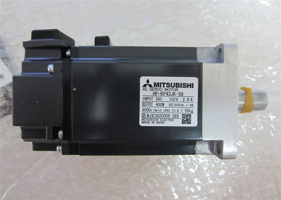 Industrial Servo Motor 400W 3000 rpm 102V HF-KP Series HF-KP43JK-S6 Mitsubishi