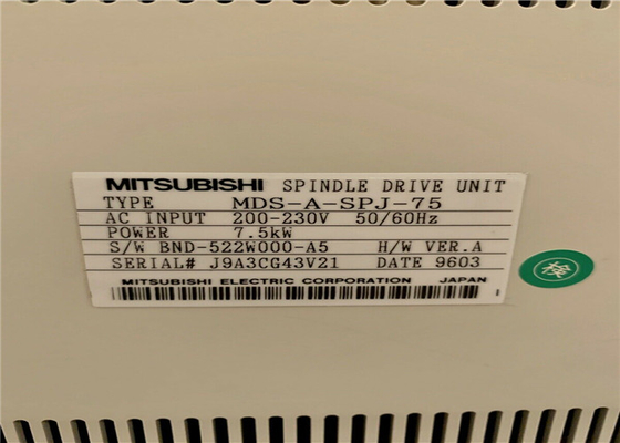 Mitsubishi - Drives-AC Spindle MDS-A-SPJ-75 3 Phase, 7.5 kW, 26 A (Output)