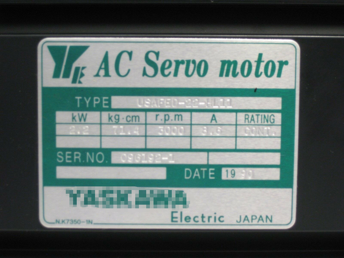 USAFED-22-HL11 Yaskawa AC Servo moteur tout neuf dans la boîte d'origine 0